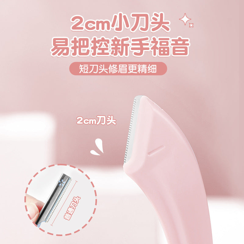 The GECOMO comb is a versatile eyebrow shaping set that can be used for both macro eyebrow shaping, shaving, and trimming